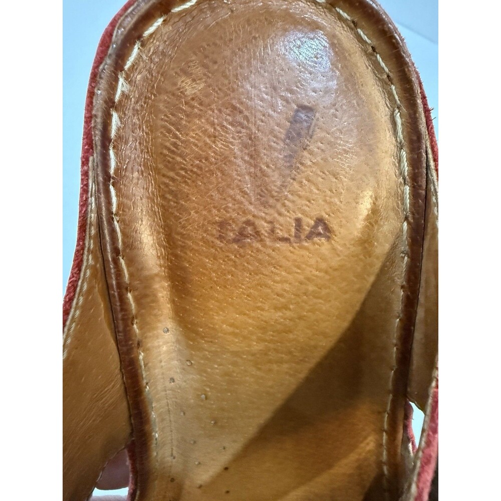 V Italia Mica Natural Genuine Leather Slide on Extra Light Wedge Size 38 - Picture 8 of 9